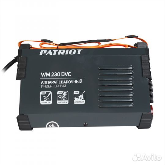 Аппарат сварочный инверторный patriot WM 230 DVC