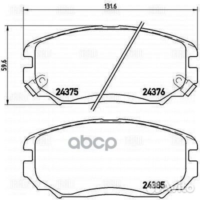 Колодки тормозные hyundai sonata V(NF) /KIA opir