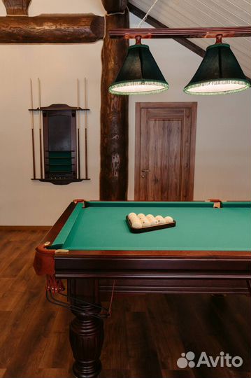 Баня на дровах с купелью и бассейном