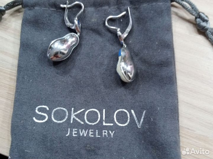 Серьги серебро 925