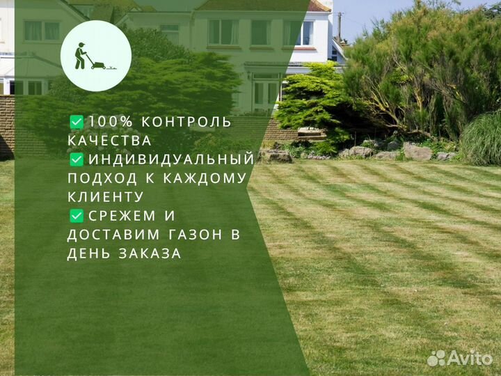 Укладка газона