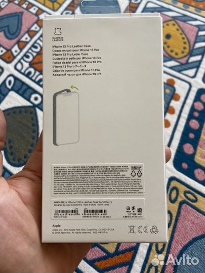 iPhone 13 Pro leather case Magsafe Оригинал