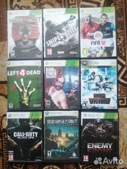 Диски на xbox 360 б/у