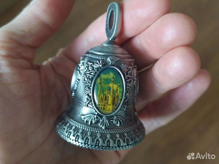 Колокольчик металлический сувенирный Казань