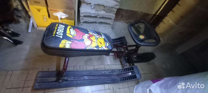 Детский снегокат бу в хорошем состоянии