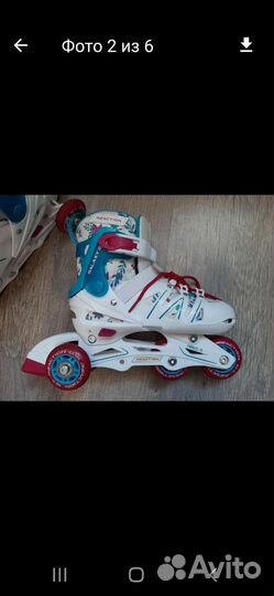 Роликовые коньки с защитой