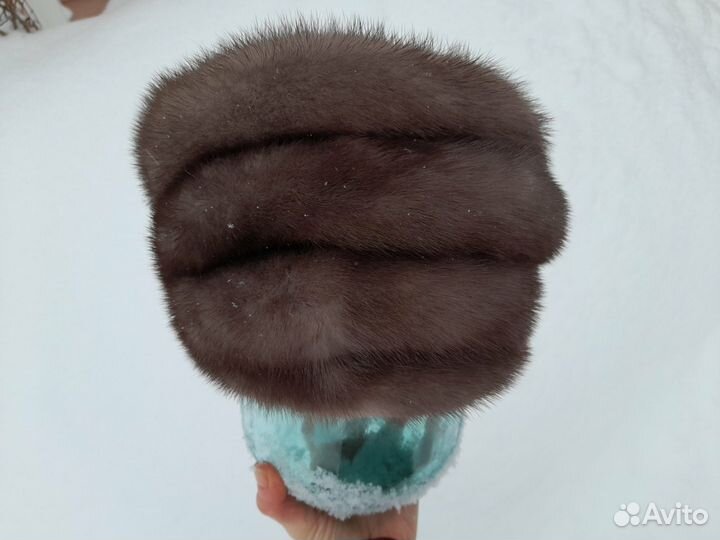 Шапка норковая женская