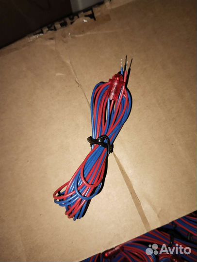 Светодиод красный с проводом