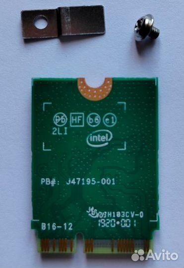 M.2 WiFi + Bluetooth адаптер Intel AC 9560NGW