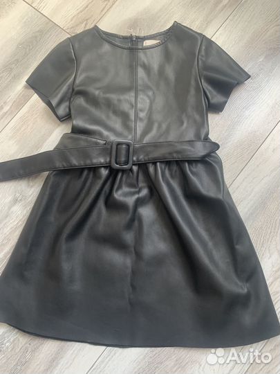 Кожаное платье на девочку