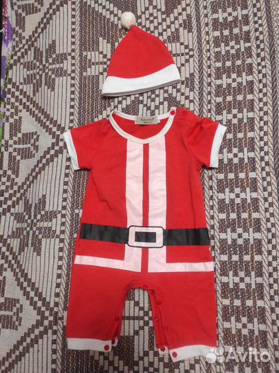 Новогодний костюм деда мороза 80