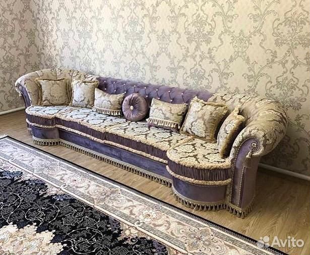 Диван с креслом и столиком комплект