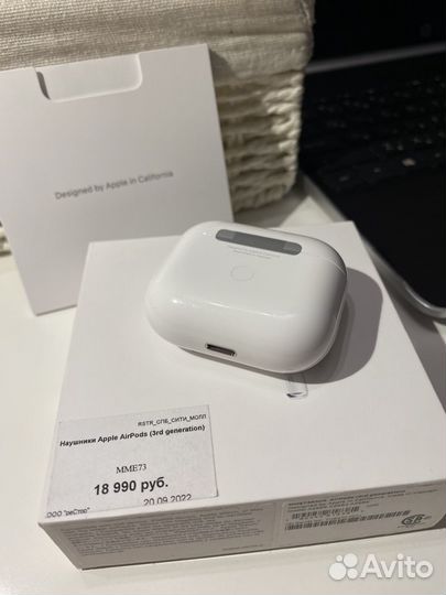 Наушники Apple Airpods 3 оригинал