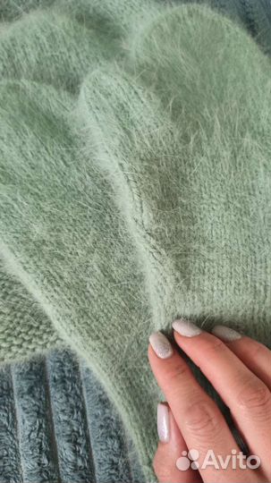 Комплект шапка и варежки