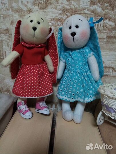 Зайки ручной работы