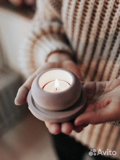 Подсвечник из гипса