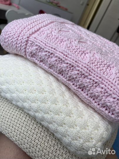 Вязанный плед детский
