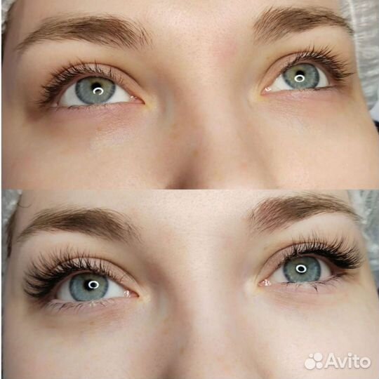 Наращивание и ламинирование ресниц на дому