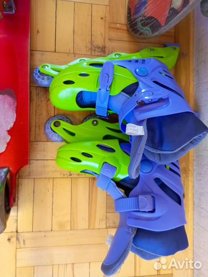 Скейборд,роликовые коньки,самокат комплектом