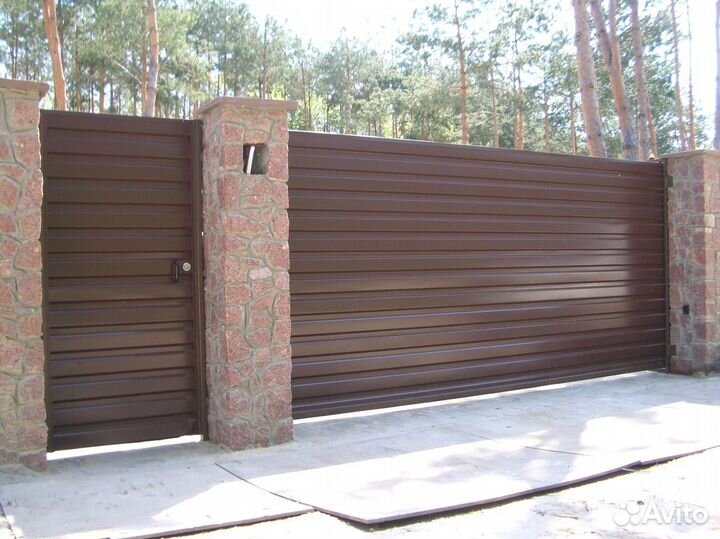 Откатные ворота под ключ
