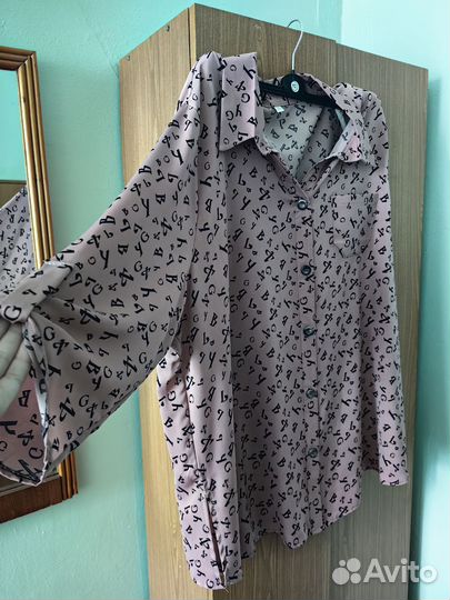 Рубашка большого размера 64р