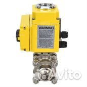 Кран шаровой DN.ru BV3232P(3pc) -FP-W-ISO-H Ду50 Ру40 полнопроходной двухходовой, нержавеющая сталь