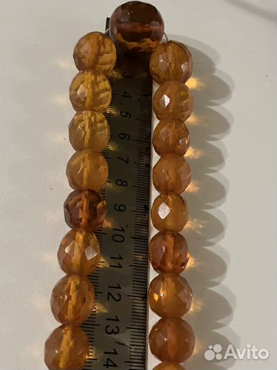 Бусы янтарные СССР