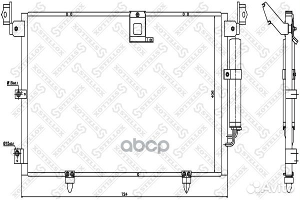1045355SX радиатор кондиционера Lexus RX 300 0