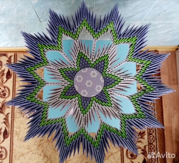 Ваза из бумаги ручной работы