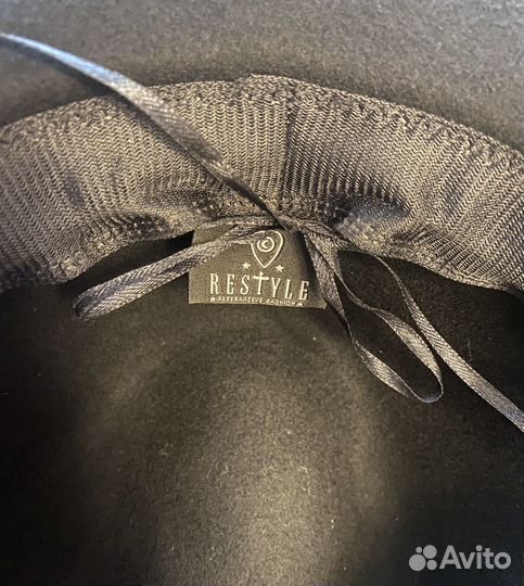 Фетровая шляпа черная Restyle