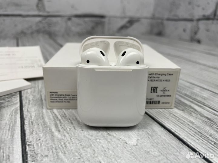 Наушники apple airpods 1 оригинал+чек