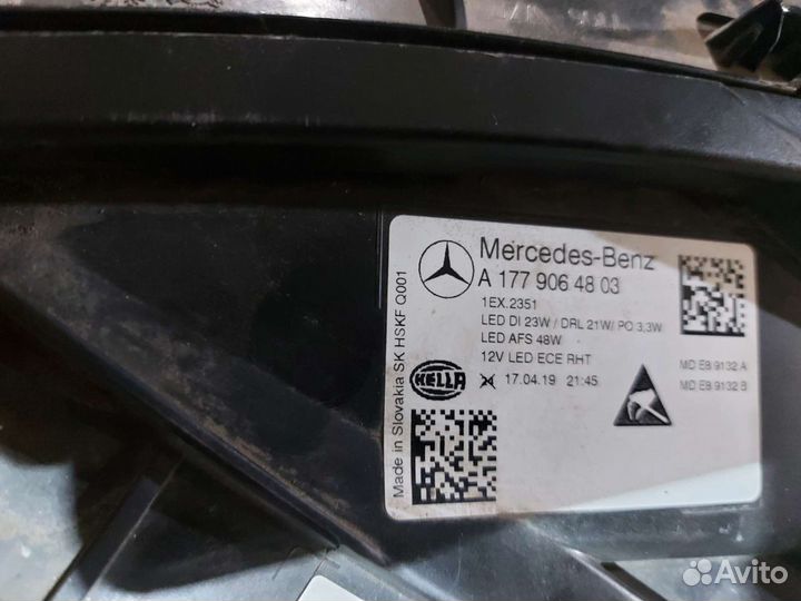 Фара mercedes w117 правая