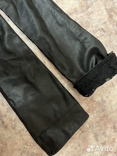 Перчатки женские кожаные