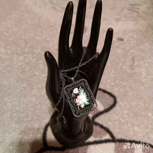 Финифть СССР кулон