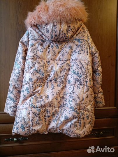 Куртка-пальто детская Pelican, цв. абрикос, р.128