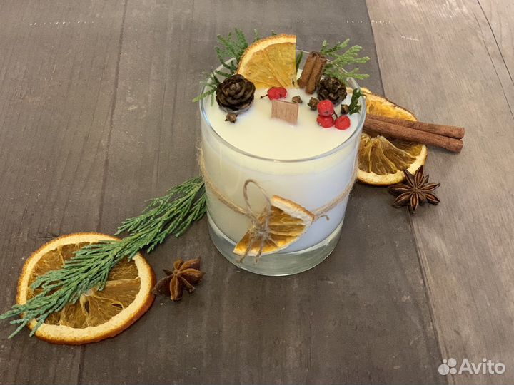 Свечи новогодние в праздничной упаковке