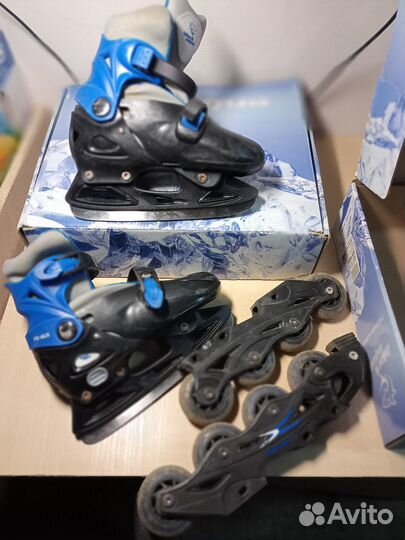 Коньки детские ледовые/роликовые