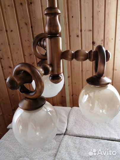 Комплект люстра и бра