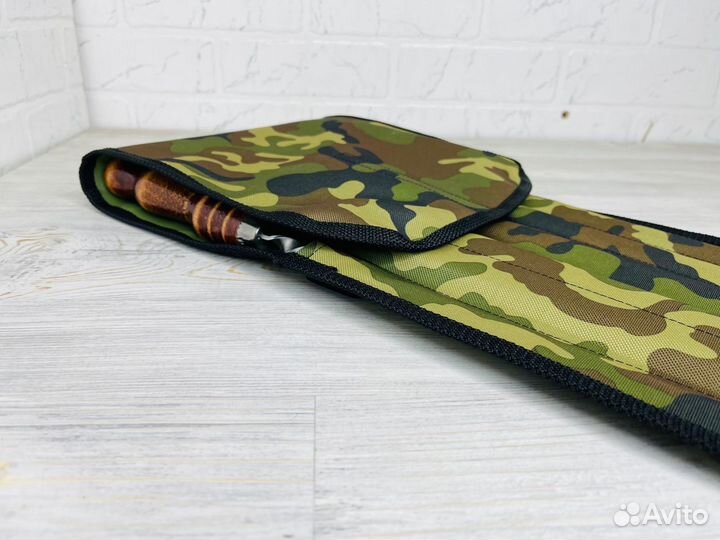 Набор шампуров подарочный с дерев ручкой