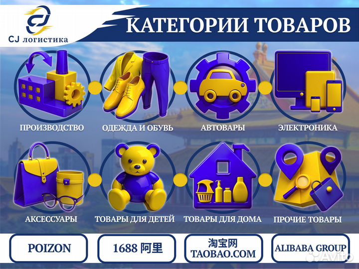 Карго доставка грузов из Китая 1688 Alibaba Poizon