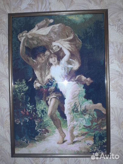 Картина вышитая крестом ручная работа