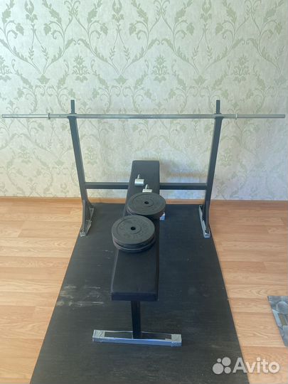 Стойка для штанги плюс штанга