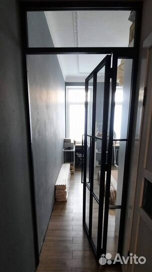 Раздвижная перегородка в стиле лофт