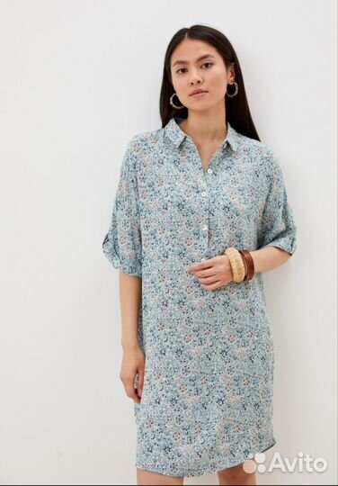 Платье-рубашка летнее вискоза 42-46 размер