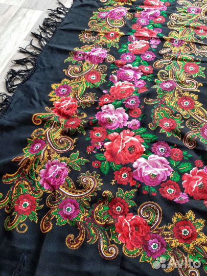 Павловопосадский платок Филигрань оригинал, 1997г