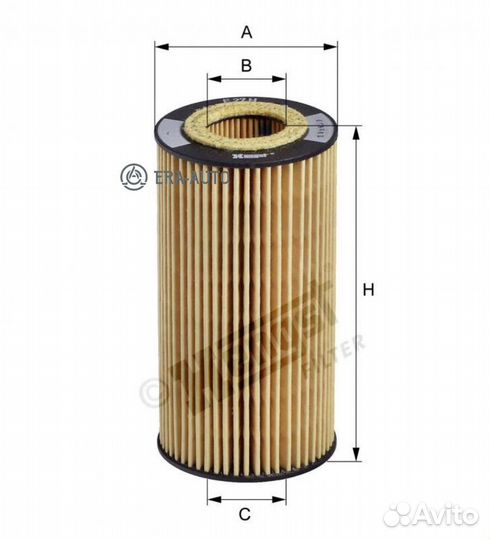 Hengst filter E27HD125 Фильтр масляный картридж