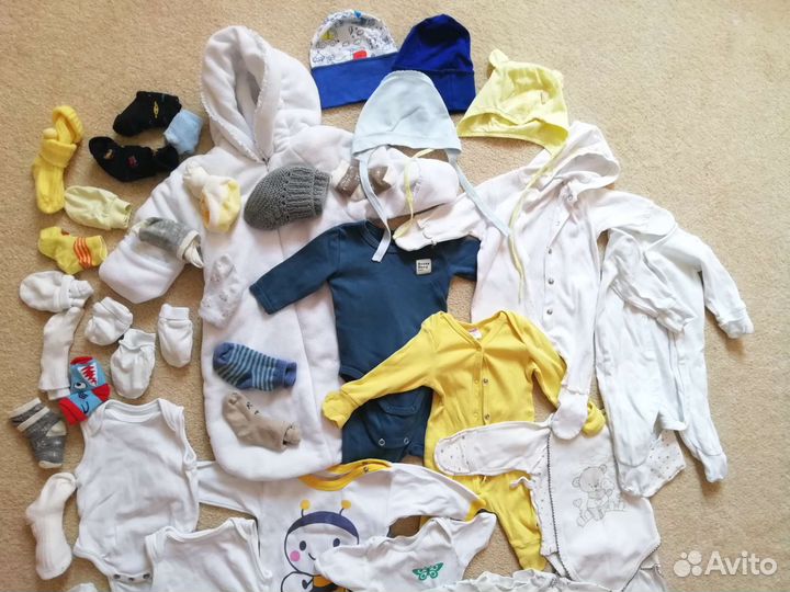 Вещи пакетом на мальчика 1-3 месяца