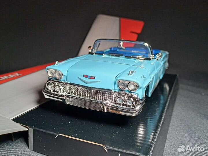 Модель Chevy Impala Blue 1958 Motormax 1:24