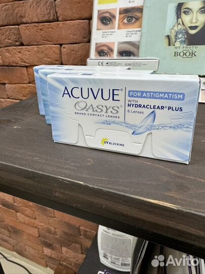 Линзы астигматические контактные acuvue; air optix