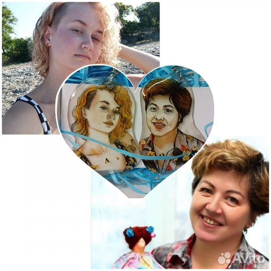 Брелок-портрет по вашим фото